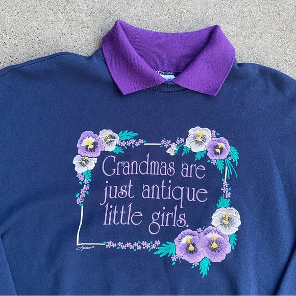 Vintage Grandma Collared Crewneck - Picture 3 of 6